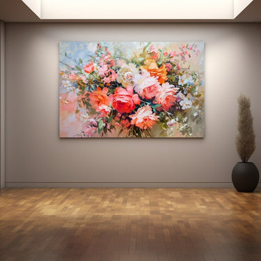Acrylic Flower Painting on Canvas